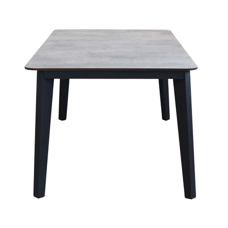 URANUS - tavolo da giardino in alluminio e laminato ad pressione hpl 180x90 Antracite Milani Home