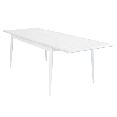 IMPERIUM - tavolo da giardino allungabile in alluminio 160/240x90 Bianco