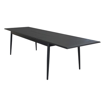 IMPERIUM - tavolo da giardino allungabile in alluminio 200/300x90 Antracite Milani Home