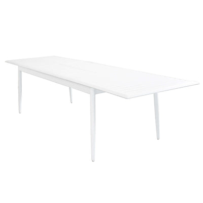 IMPERIUM - tavolo da giardino allungabile in alluminio 200/300x90 Bianco Milani Home