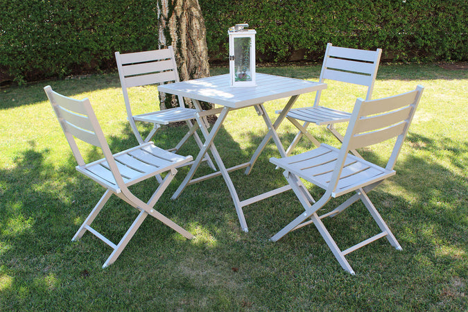ABELUS - sedia da giardino in alluminio pieghevole salvaspazio Tortora Milani Home
