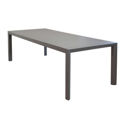 EQUITATUS - tavolo da giardino allungabile in alluminio 180/240x100 Taupe Milani Home
