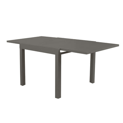 JERRI - tavolo da giardino in alluminio 90/180x90 Taupe Milani Home