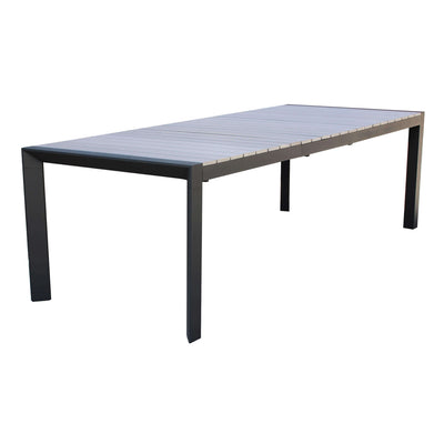 LOIS - tavolo da giardino in alluminio 162/242x100 Antracite Milani Home