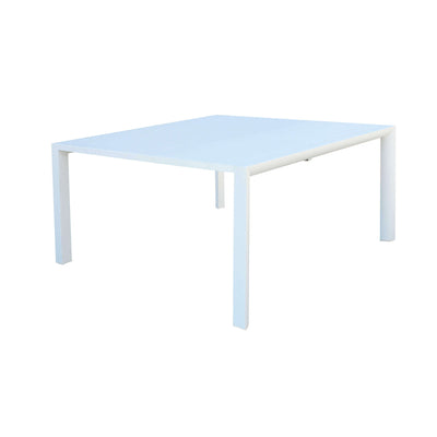 DEREK - tavolo in alluminio 150x100/150 Bianco Milani Home