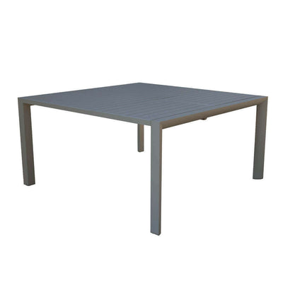 DEREK - tavolo in alluminio 150x100/150 Taupe Milani Home