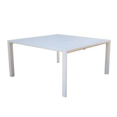 DEREK - tavolo in alluminio 150x100/150 Tortora Milani Home