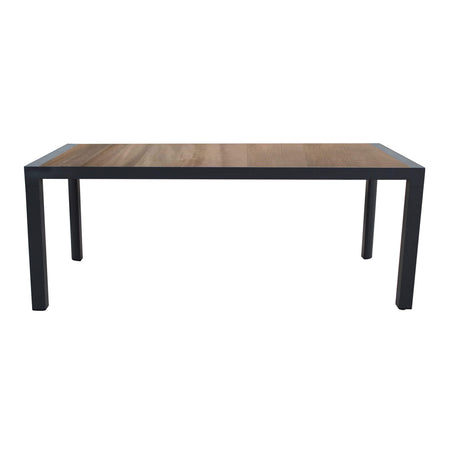 BEN - tavolo da giardino in alluminio con piano in ceramica cm 195x90 Antracite Milani Home