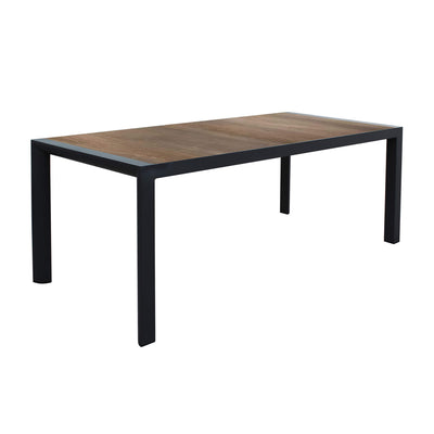 BEN - tavolo da giardino in alluminio con piano in ceramica cm 195x90 Antracite