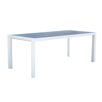 BEN - tavolo da giardino in alluminio con piano in ceramica cm 195x90 Bianco Milani Home