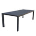 EQUITATUS - tavolo da giardino allungabile in alluminio 160/240x100 Antracite Milani Home