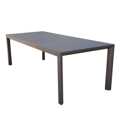 EQUITATUS - tavolo da giardino allungabile in alluminio 135/180X70 Taupe Milani Home