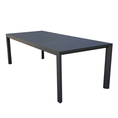 EQUITATUS - tavolo da giardino allungabile in alluminio 225/300x100 Antracite