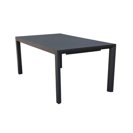 EQUITATUS - tavolo da giardino allungabile in alluminio 225/300x100 Antracite Milani Home