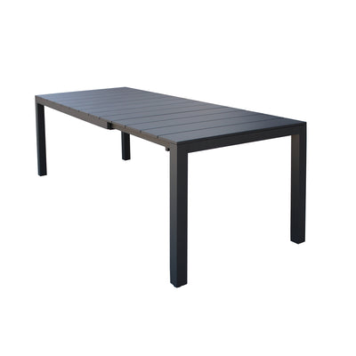 ALASKA - tavolo da giardino in alluminio allungabile cm 148/214 x 85 x 75,5 h Antracite Milani Home