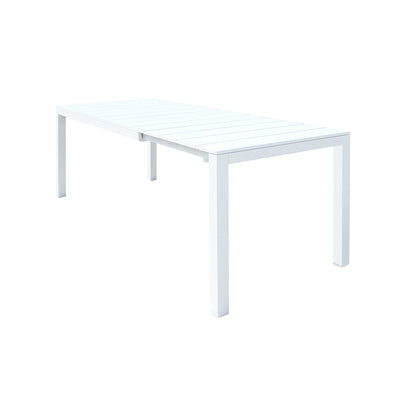 ALASKA - tavolo da giardino in alluminio allungabile cm 148/214 x 85 x 75,5 h Bianco Milani Home