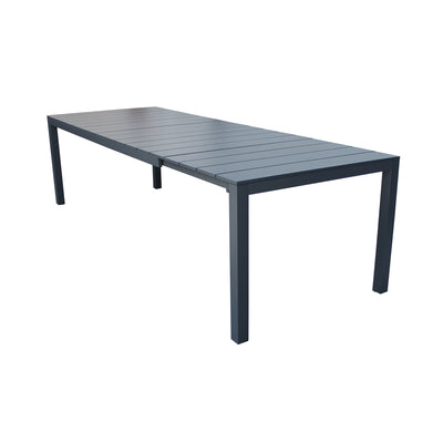 ALASKA - tavolo da giardino in alluminio allungabile cm 214/280 x 100 x 75,5 h Antracite Milani Home