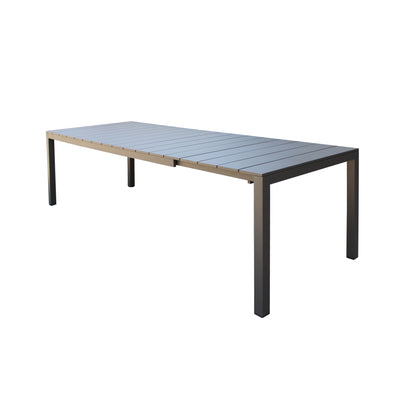 ALASKA - tavolo da giardino in alluminio allungabile cm 214/280 x 100 x 75,5 h Taupe Milani Home