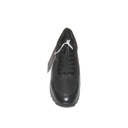 Sneakers donna nere Marina Yachting - Scarpe sportive per signora - Scarpa da ginnastica con lacci nera sneakers donna L'Orchidea - Siderno, Commerciovirtuoso.it