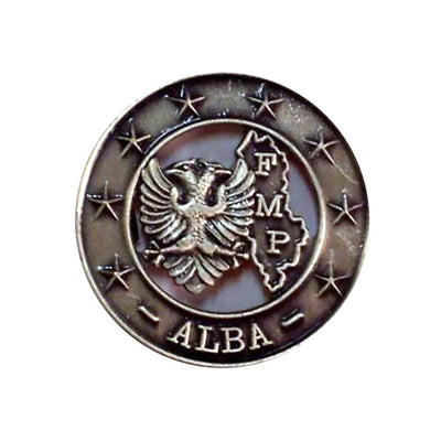 Spilla Alba Distintivo In Metallo Tondo Sport e tempo libero/Accessori/Trofei medaglie e premi/Placche Il Distintivo - Pesaro, Commerciovirtuoso.it