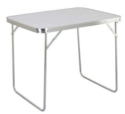 tavolino da campeggio pieghevole salvaspazio 80x60 Bianco Milani Home