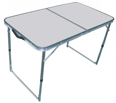 tavolo pieghevole salvaspazio in alluminio 120x60 Bianco Milani Home