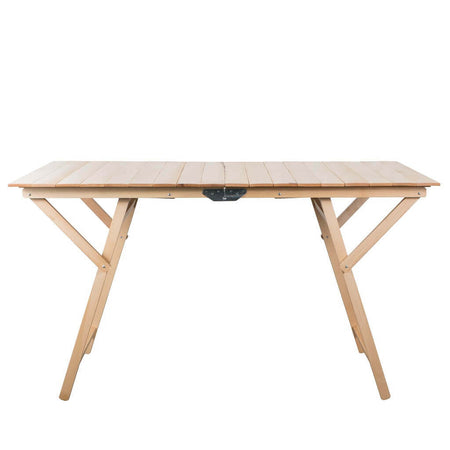 tavolo da giardino pieghevole salvaspazio in legno 70x140 Marrone