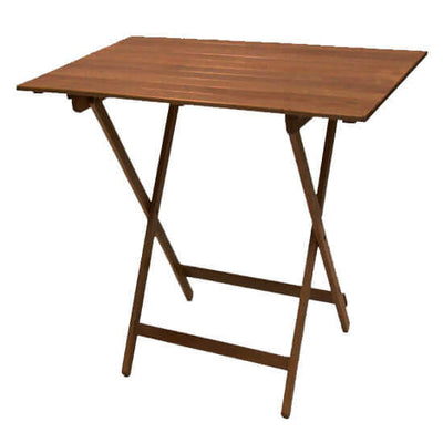 tavolo pieghevole in legno 60x100 Marrone