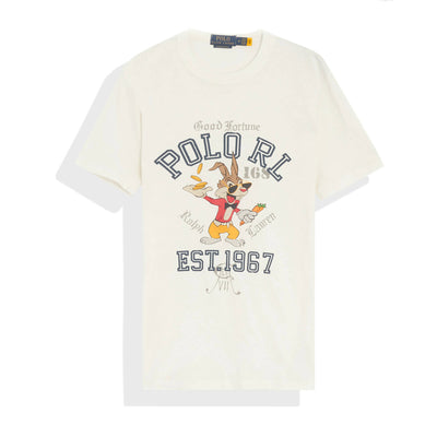 Polo Ralph Lauren Short Sleeve T-shirt Con Stampa Uomo Maglia Bianca Girocollo 100% Cotone Maglietta Uomo Polo Rl Est. 1967 Moda/Uomo/Abbigliamento/T-shirt polo e camicie/T-shirt Euforia - Bronte, Commerciovirtuoso.it
