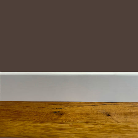 100ml di Battiscopa PREMIUM in legno MASSELLO BC 91x15 laccato bianco liscio (prezzo al metro)