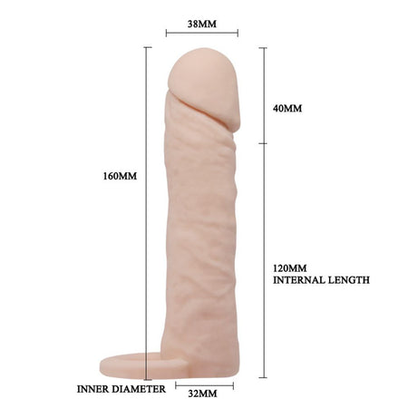 Prolunga Fallica Elastica Pretty Love Penis Sleeve 6" Misura Media 160 x 38 mm Salute e cura della persona/Erotismo e contraccezione/Sex toys/Guaine e prolunghe per il pene Kondorama - Martinsicuro, Commerciovirtuoso.it