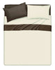 Completo Letto Lenzuola Bicolor in 100% Cotone Made in Italy Beige/ Cacao Casa e cucina/Tessili per la casa/Biancheria da letto/Lenzuola e federe/Lenzuola Novilunio - Sesto San Giovanni, Commerciovirtuoso.it