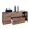 Contromobile con ante e cassetti Da Vinci in legno da ufficio arredamento per interno h 89 cm Casa e cucina/Arredamento/Studio/Mobiletti e credenze/Librerie Decor Space - Altamura, Commerciovirtuoso.it