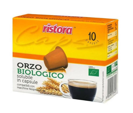 Ristora - 60 Capsule Compatibili Nespresso Orzo Biologico 6 Confezioni x 10Pz. Cad Capsule compatibili Nespresso, Orzo biologico Non solo alimenti - Albano Laziale, Commerciovirtuoso.it