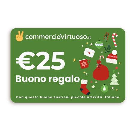Buono Regalo Commercio Virtuoso Natale Verde Buoni regalo/Buoni regalo Commercio Virtuoso, Commerciovirtuoso.it