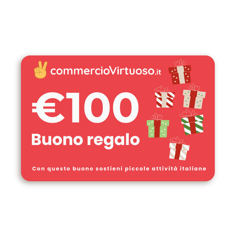 Buono Regalo CommercioVirtuoso.it Natale GirftCard 100% Negozi Italiani Buoni regalo/Buoni regalo Commercio Virtuoso, Commerciovirtuoso.it