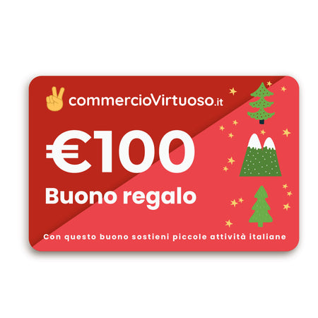 Buono Regalo CommercioVirtuoso.it Natale GirftCard Negozi Italiani -  commercioVirtuoso.it