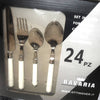 24 Pezzi Set posate servizio cucina Bavaria 24 pz. forchette cucchiaio coltello cucchiaino casalinghi L'Orchidea - Siderno, Commerciovirtuoso.it