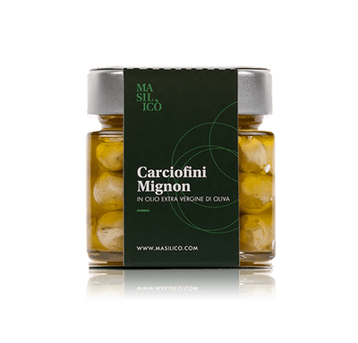 Carciofini mignon in olio extra vergine di oliva 190 g Masilicò