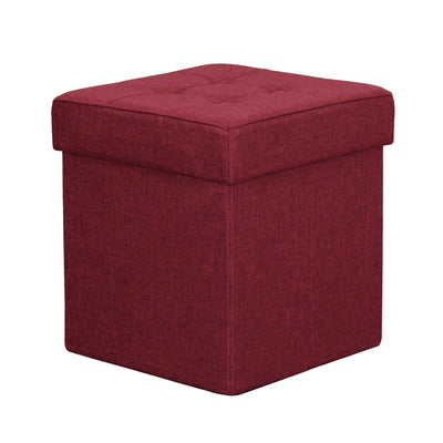 ORI - pouf quadrato in stoffa Rosso Milani Home