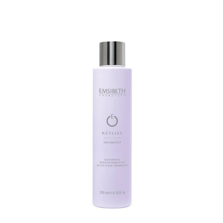 Emsibeth keyliss post-treat shampoo 200 ml, per il mantenimento del trattamento di stiratura keyliss.
