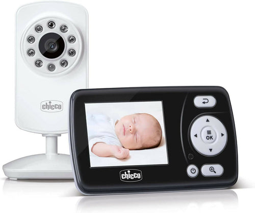 Chicco baby monitor video smart, videocamera per neonati e bambini con schermo a colori lcd 2.4, 63 x 72 x 30 cm, nero bianco Prima infanzia/Sicurezza/Baby monitor/Monitor smart Sanitaria Gioia del Bimbo - Villa San Giovanni, Commerciovirtuoso.it