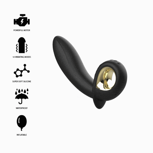Ibiza Vibratore Gonfiabile In Silicone Nero Con Telecomando Wireless Salute e cura della persona/Erotismo e contraccezione/Sex toys/Vibratori/Vibratori classici Kondorama - Martinsicuro, Commerciovirtuoso.it