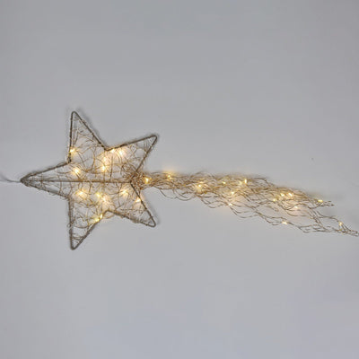 Stella cometa con Riccioli e 35 luci a nanoled decorazione natalizia da 60 cm Casa e cucina/Decorazioni per interni/Addobbi e decorazioni per ricorrenze/Decorazioni natalizie/Luci natalizie/Catene luminose per esterni MagiediNatale.it - Altamura, Commerciovirtuoso.it