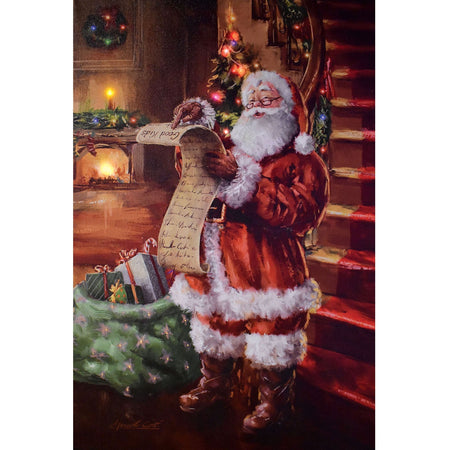 Quadro luminoso "Babbo Natale " con microled 40 x 60 cm Casa e cucina/Decorazioni per interni/Addobbi e decorazioni per ricorrenze/Decorazioni natalizie/Ghirlande e corone MagiediNatale.it - Altamura, Commerciovirtuoso.it