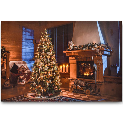 Quadro Luminoso albero di Natale e camino con nanoled a luce calda 60 x 40 cm Casa e cucina/Decorazioni per interni/Addobbi e decorazioni per ricorrenze/Decorazioni natalizie/Ghirlande e corone MagiediNatale.it - Altamura, Commerciovirtuoso.it