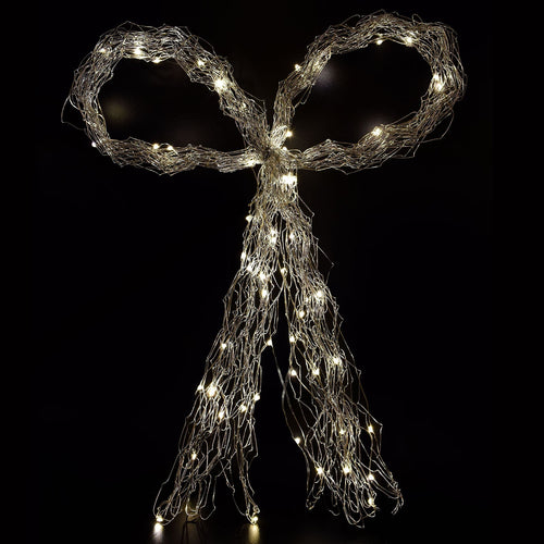 Figura luminosa in micro led Fiocco decorazione natalizia moderna h 60 cm Casa e cucina/Decorazioni per interni/Addobbi e decorazioni per ricorrenze/Decorazioni natalizie/Luci natalizie/Catene luminose per esterni MagiediNatale.it - Altamura, Commerciovirtuoso.it