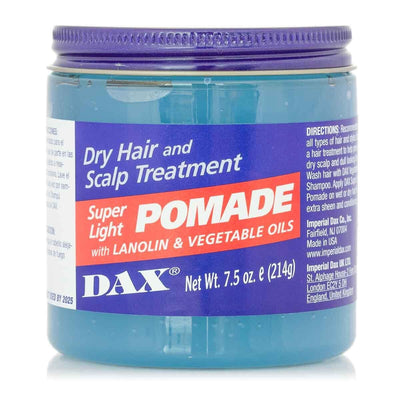DAX SUPER LIGHT POMADE FOR DRY HAIR & SCALP TREATMENT ENRICHED WITH LANOLIN & VEGETABLE OILS 213G PER CAPELLI