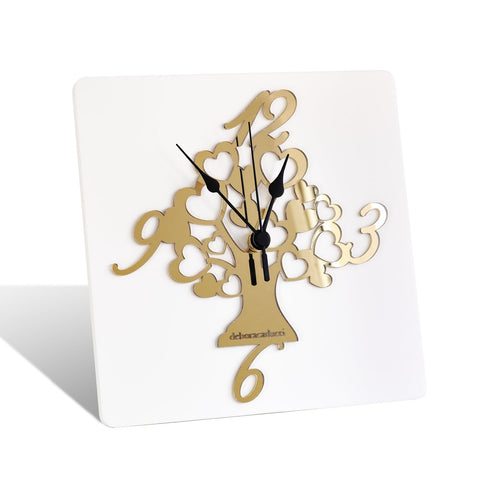 Orologio legno plex Oro albero della vita Made in Italy idea regalo bomboniera Casa e cucina/Decorazioni per interni/Orologi/Orologi da parete MagiediNatale.it - Altamura, Commerciovirtuoso.it