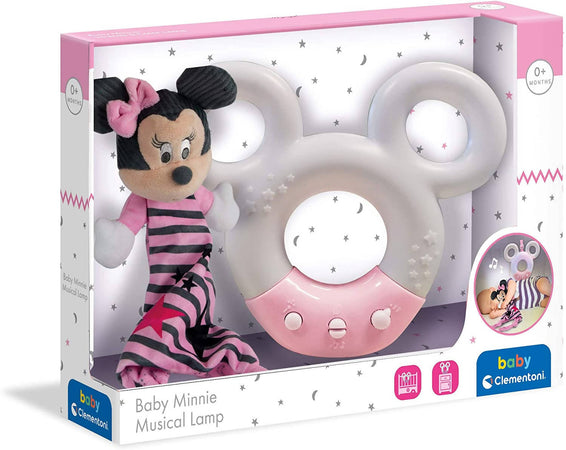 Luce Notturna Per Bambini Clementoni Baby Minnie Baby Mickey Sound & Color  Lamp Luce Notturna Con Suoni Bianchi E Musica Luce Multicolore 0 Mesi+ 